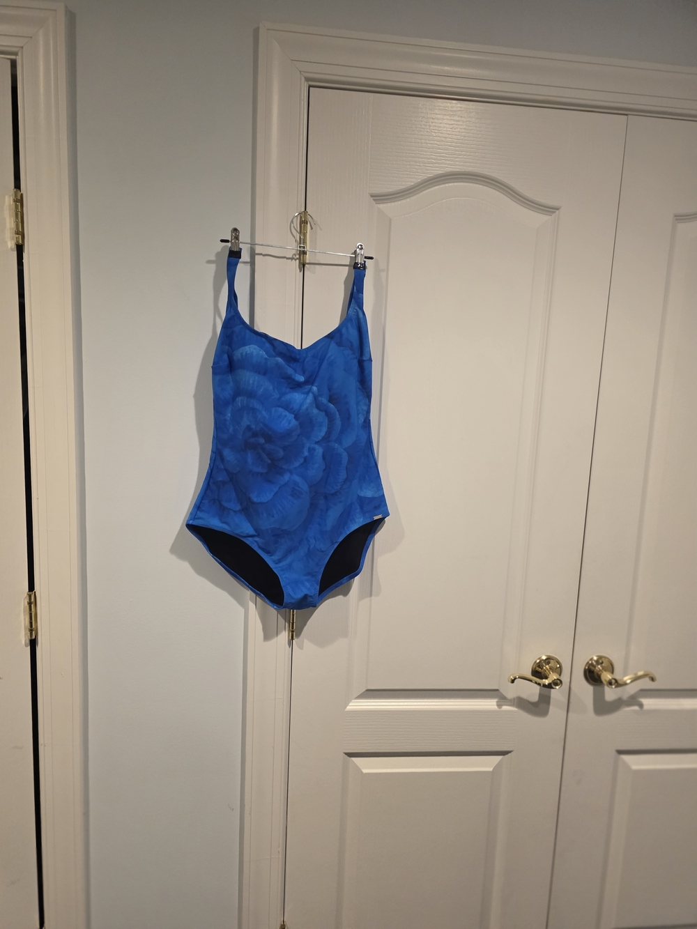 Women’s Blue Floral One-Piece Swimsuit